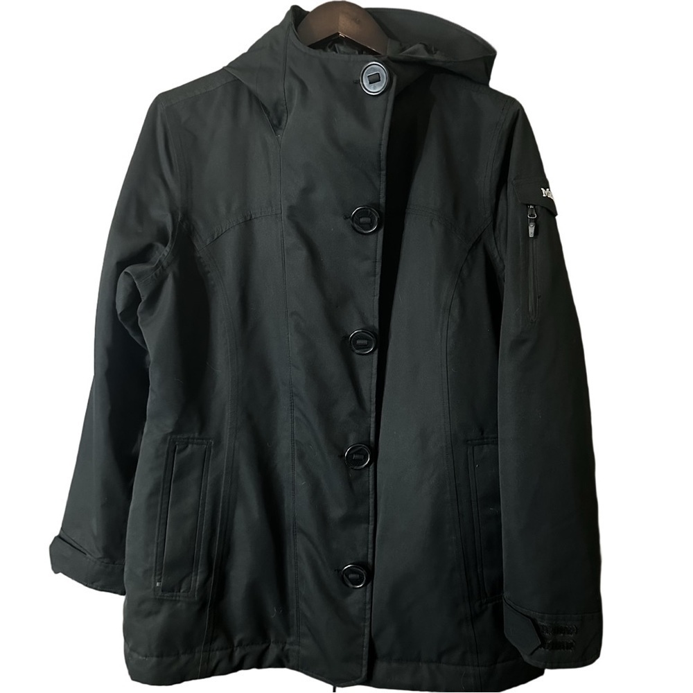 Marmot Black Lightweight Inner Quilted Zip-Up Jacket Sz Large Outdoor Hiking